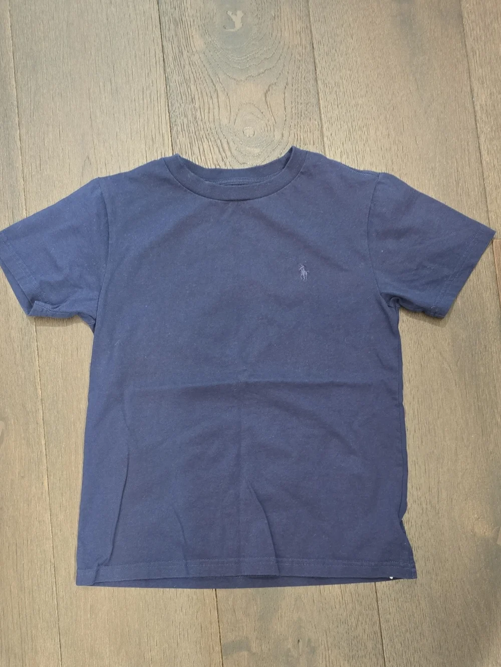 Ralph Lauren Navy Short Sleeve Crewneck Tee for Kids